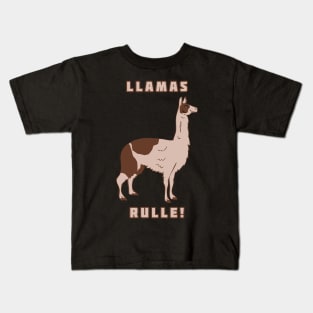 Llamas Rulle! Kids T-Shirt